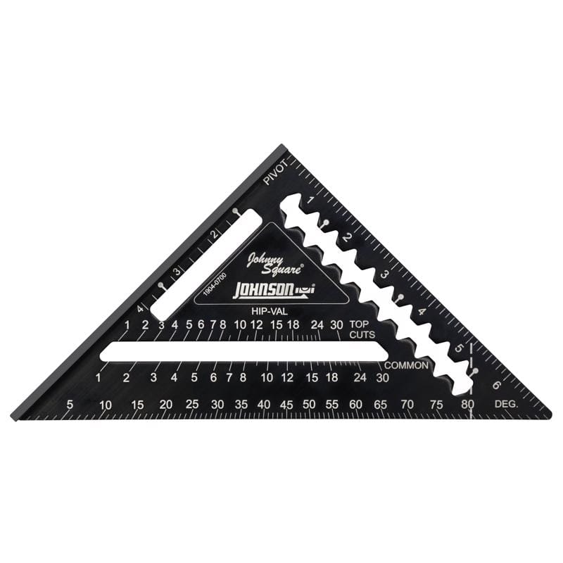 Johnson 1904-0700 Rafter Sq 7" Andalum Blk
