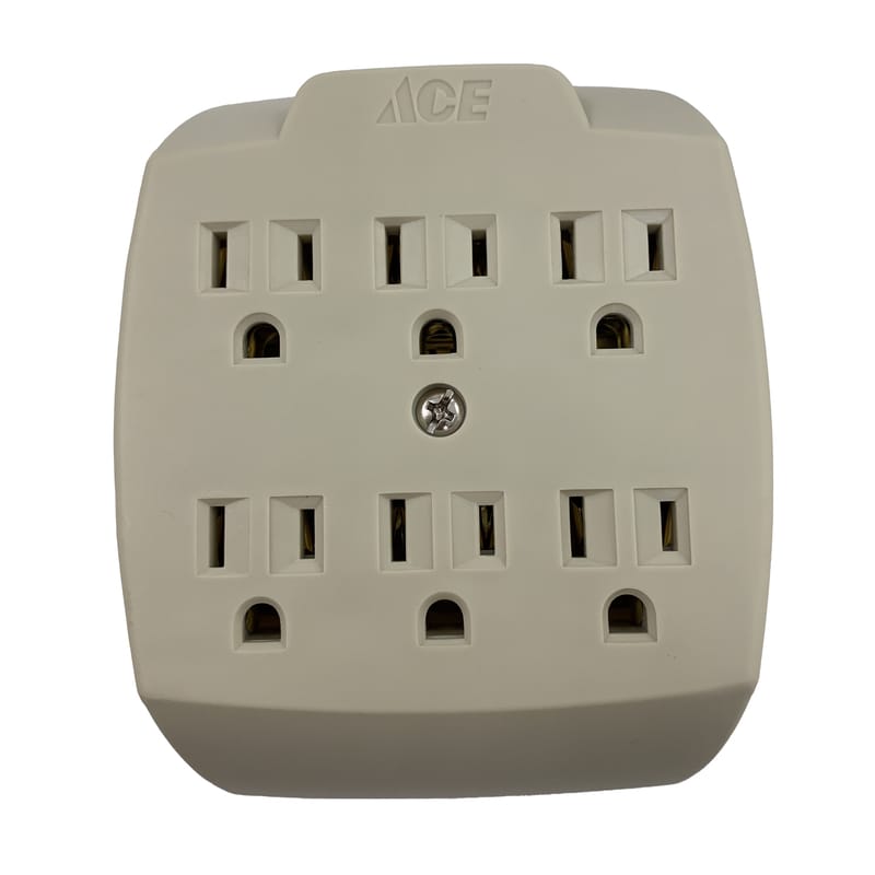 Projex FA-357AE/11PRJ Grounded 6 outlets Adapter 1 pk