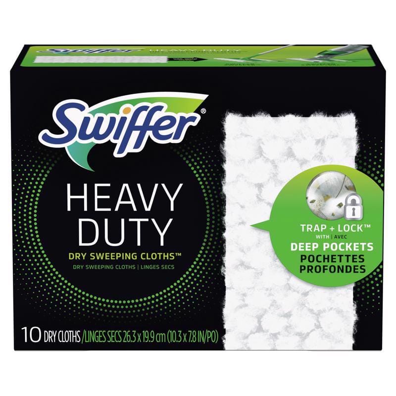 Swiffer 80374602 Sweeper 5.4 in. Dry Microfiber Dust Mop Refill 10 pk