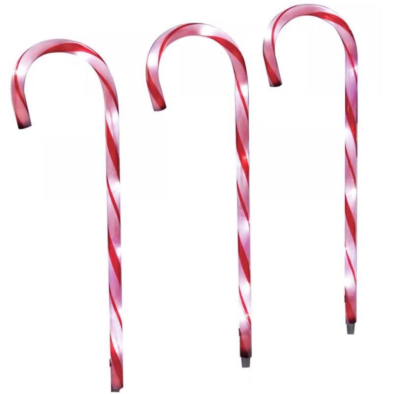 Celebrations 23215-71 LED Warm White Candy Cane 27 in. Pathway Decor