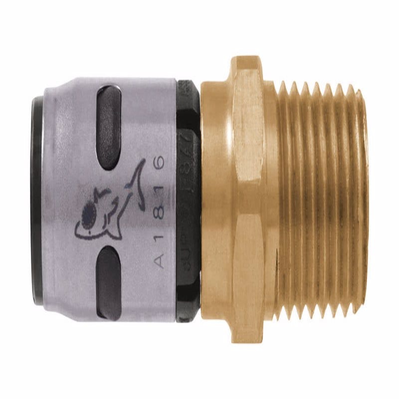 Sharkbite K134A EvoPEX 3/4 in. MPT X 3/4 in. D Push Brass/Plastic Male Connector