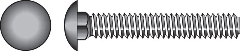 Hillman 240090 5/16 in. X 2 in. L Zinc-Plated Steel Carriage Bolt 100 pk