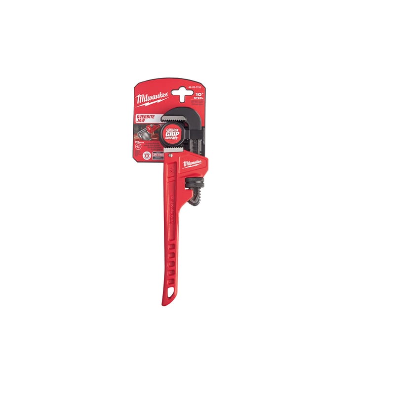Milwaukee 48-22-7110 Pipe Wrench 10 in. L Black/Red 1 pk