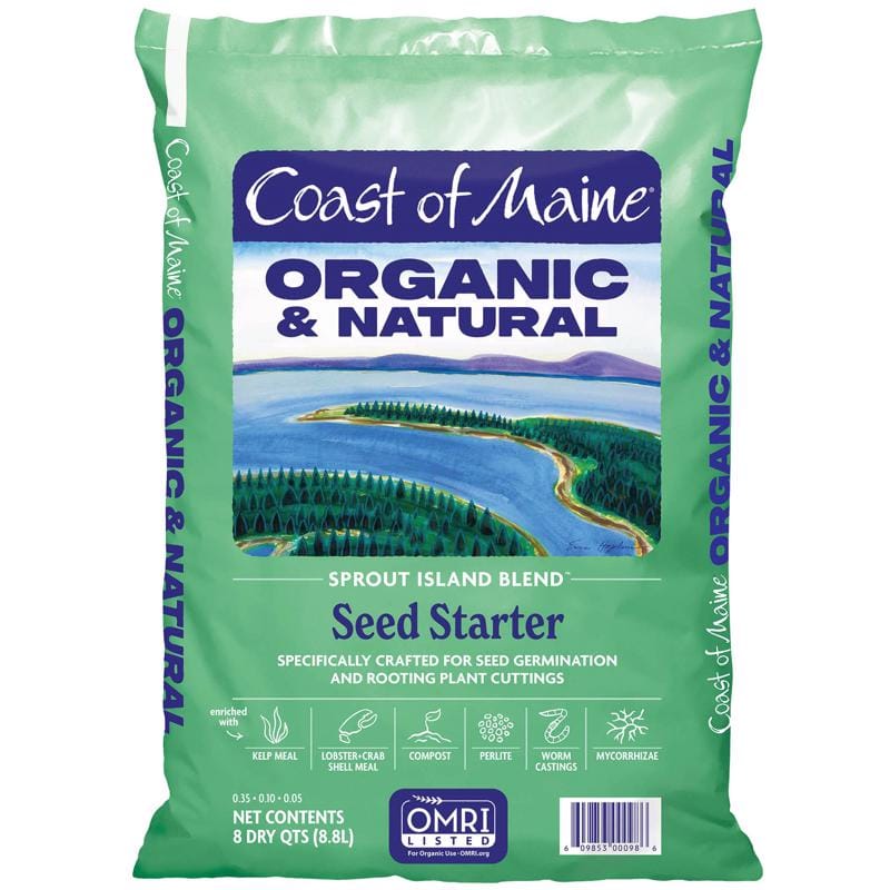 Coast of Maine SI4000 Sprout Island Organic Flower and Vegetable Seed Starting Mix 16 qt