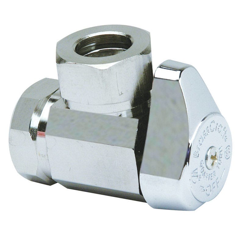 Brasscraft G23301X C1 1/2 in. FPT X 1/2 in. MPT Brass Angle Stop Valve