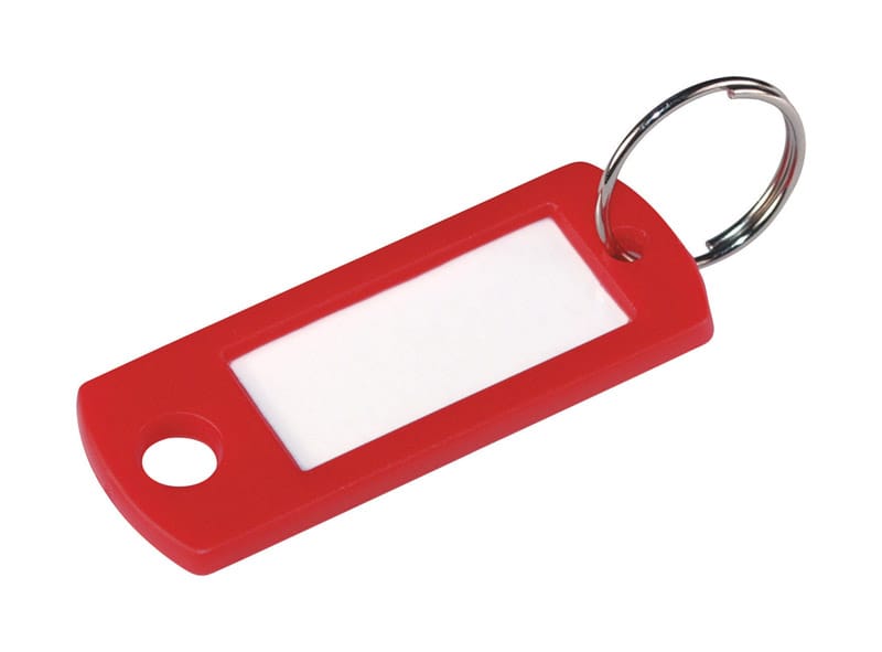 Hillman 706605 Metal/Plastic Assorted Labeling/ID Key ID Tag with Chain