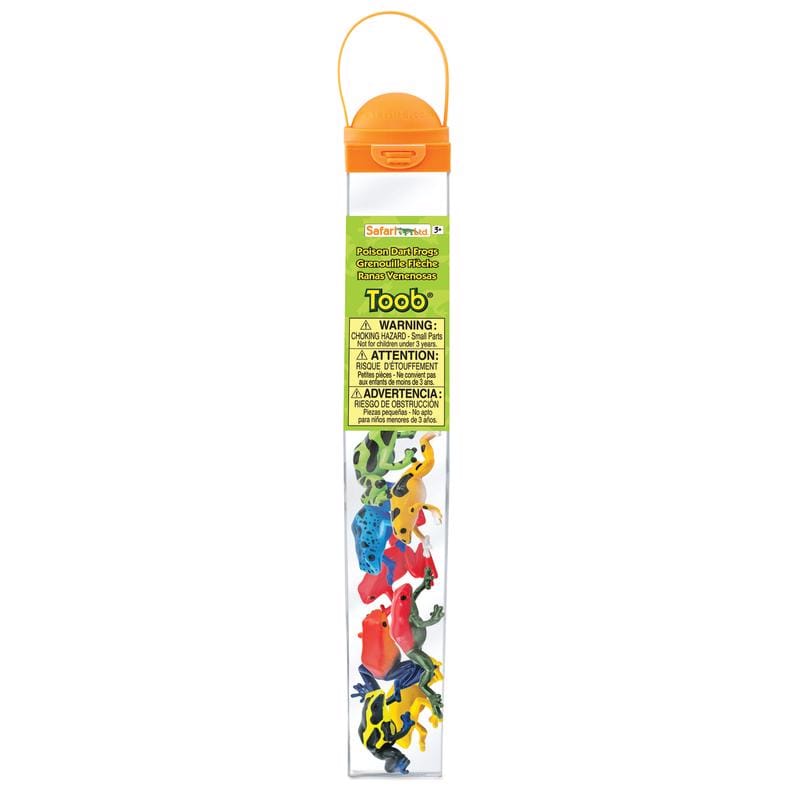 Safari LTD. 100121 Toobs Poison Dart Frogs Toy Assorted 8 pc