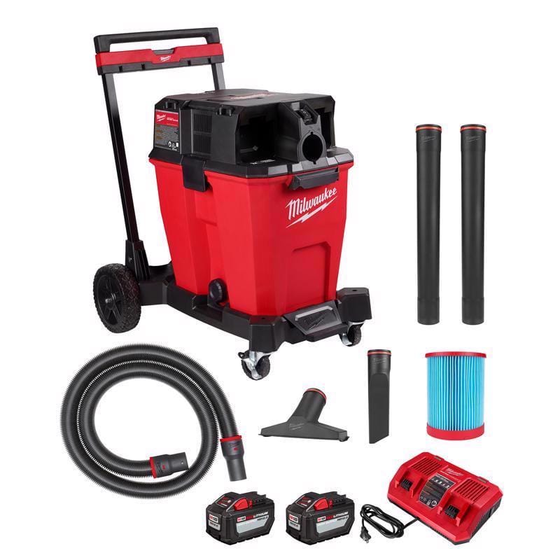 Milwaukee 0930-22HD M18 FUEL 0930-22HD 12 gal Cordless Wet/Dry Vacuum Kit Kit (Battery & Charger) 36 V 4.25 HP
