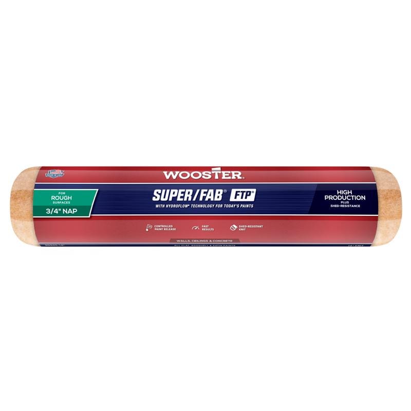 Wooster RR925-14 Super/Fab FTP Synthetic Blend 14 in. W X 3/4 in. Paint Roller Cover 1 pk