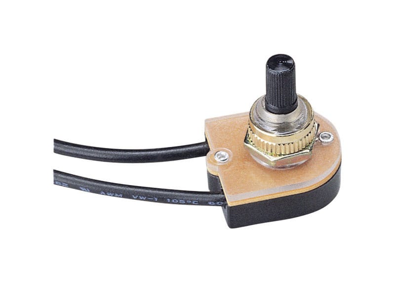 Gardner Bender GSW-69 6 amps Single Pole Rotary Switch Black 1 pk