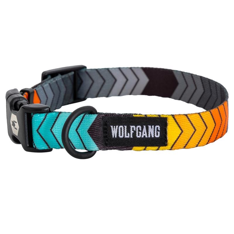 Wolfgang WC-002-108 Multicolored ChevTech Polyester Dog Adjustable Collar Medium