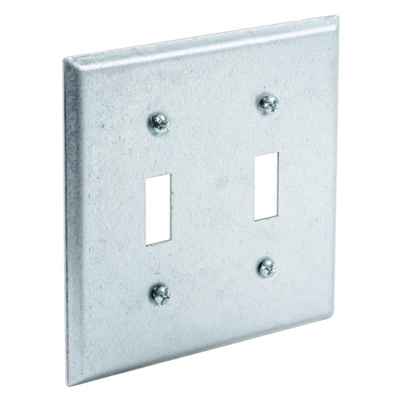 Southwire G39871-UPC Square Steel 2 gang 4 in. H X 4 in. W Box Cover