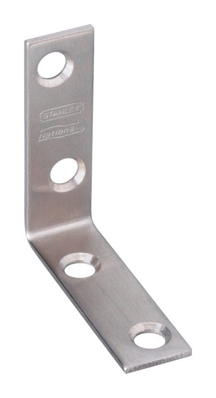 National Hardware N348-318 2 in. H X 5/8 in. W Stainless Steel Inside Corner Brace