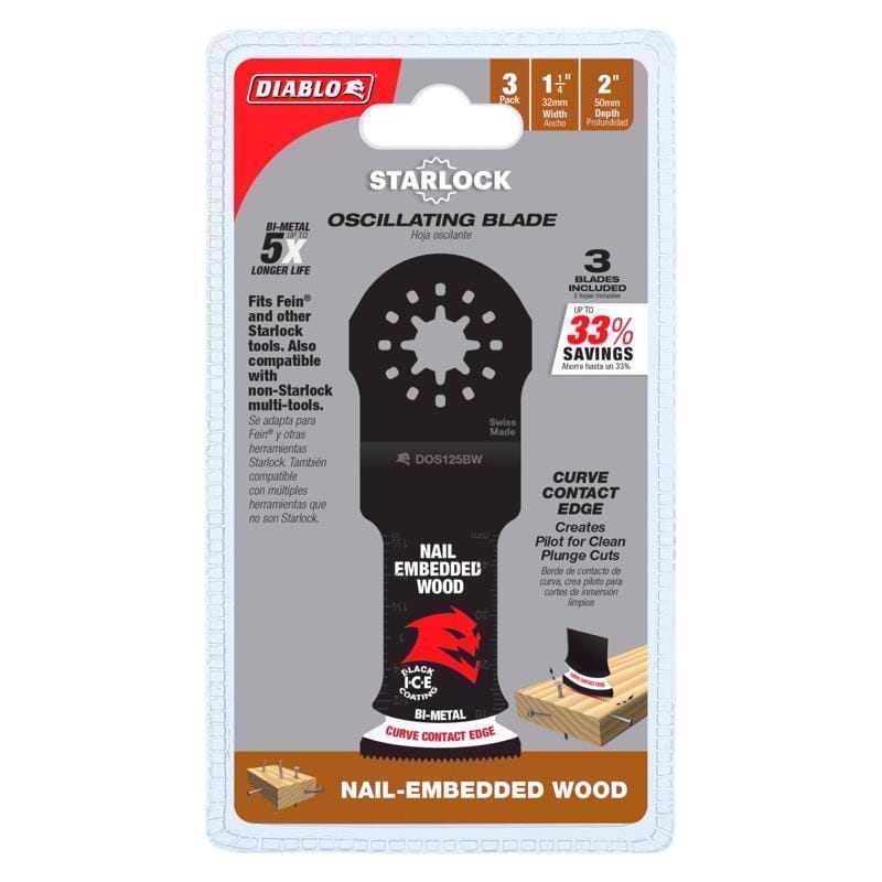 Diablo DOS125BW Osc Bld Sl 1-1/4" 3Pk