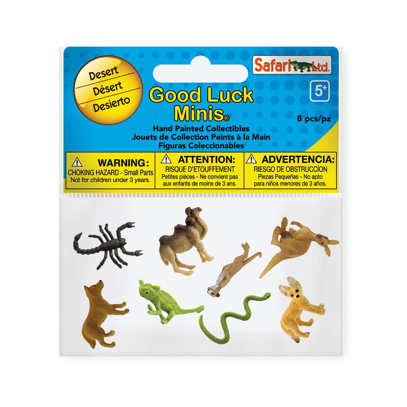 Safari LTD. 100255 Good Luck Minis Desert Fun Pack Toy 8 pc