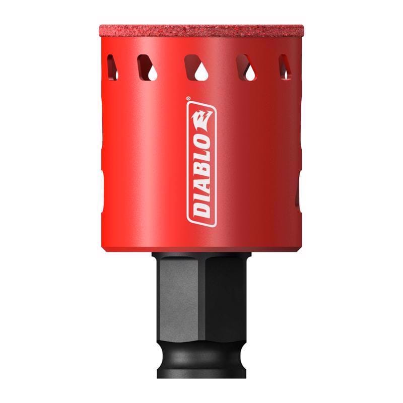 Diablo DHS1500DG 1-1/2 in. Diamond Grit 5.52 in. L X 1/4 in. D Hole Saw