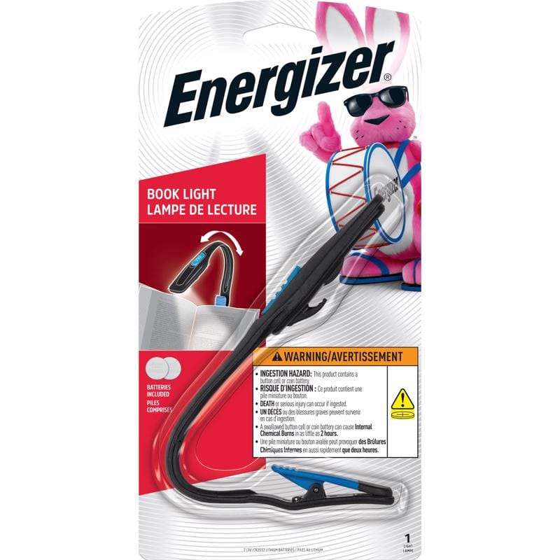 Energizer FNL2BU1CS 11 lm Black/Yellow LED Clip Light CR2032 Battery