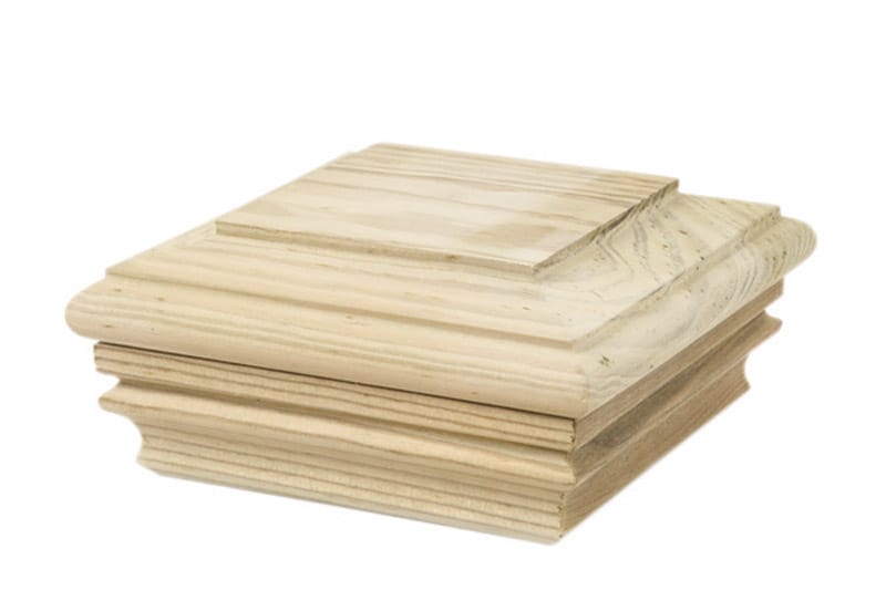 Waddell 226 4 in. H X 4 in. L Prefinished Brown Pine Exterior Post Top
