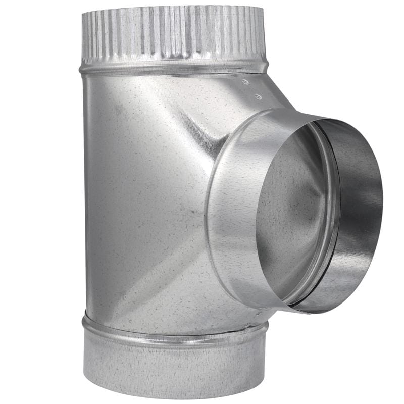 Imperial GV0892 6 in. X 6 in. X 6 in. Galvanized Steel Furnace Pipe Tee