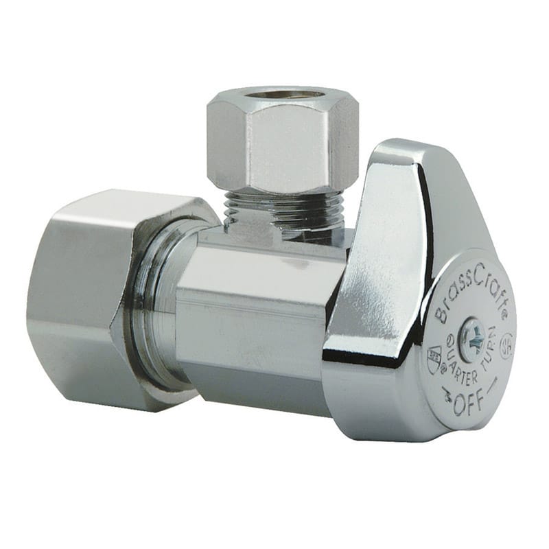 Brasscraft G2CR19X C1 1/2 in. Compression outlets X 3/8 in. Compression Brass Angle Stop Valve