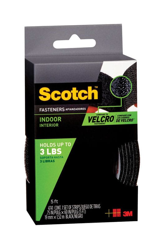 Scotch RF4741 Medium Foam Hook and Loop Fastener 60 in. L 1 pk