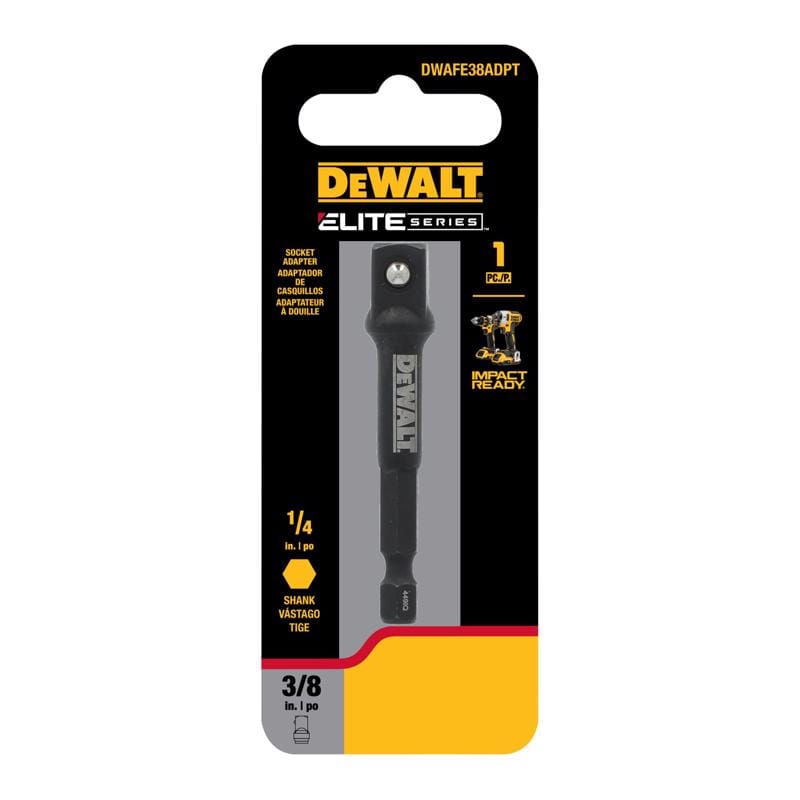 Dewalt DWAFE38ADPT ELITE SERIES 3 in. L X 3/8 in. drive Socket Adapter 1 pc