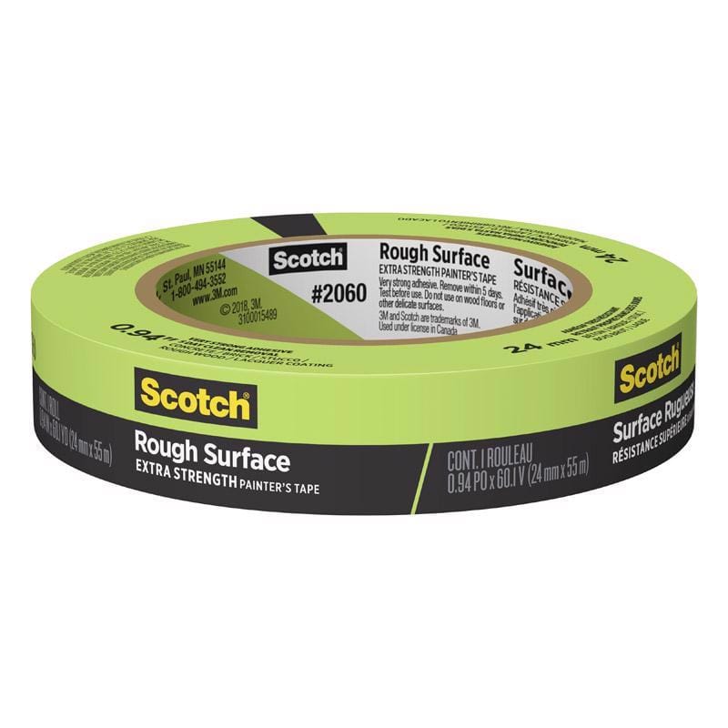 Scotch 2060-24AP 0.94 in. W X 60 yd L Green Extra Strength Masking Tape 1 pk