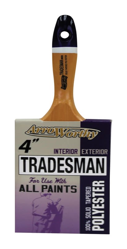 ArroWorthy 6030 0400 Tradesman 4 in. Chiseled Paint Brush
