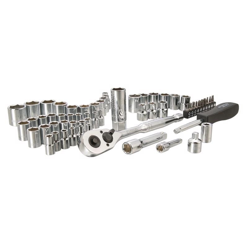 Stanley STMT71650 1/4 and 3/8 in. drive Metric/SAE Mechanic's Tool Set 60 pc