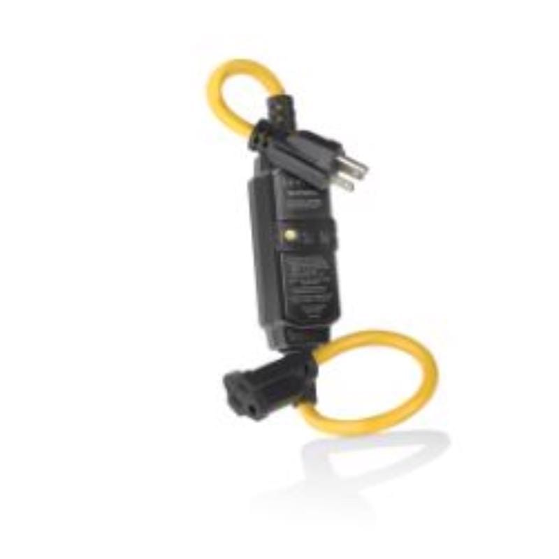 Leviton GSCA1-02C Indoor or Outdoor 2 ft. L Black GFCI Extension Cord 14/3 SJTW