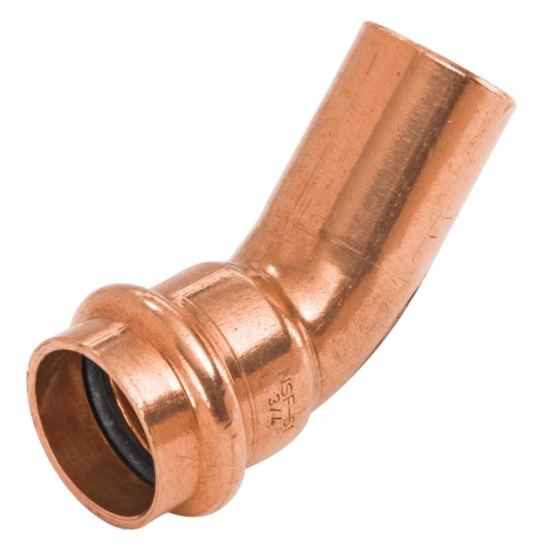 Nibco 9046400PCU 1 in. FTG X 1 in. D Press Copper 45 Degree Elbow 1 pk