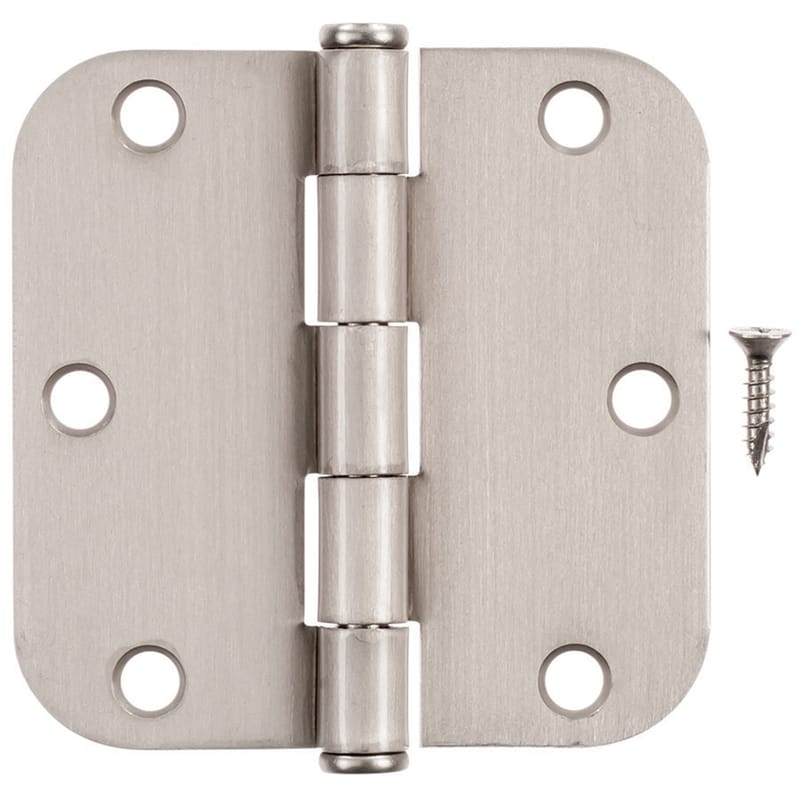 Hampton 01-3550-195 3-1/2 in. L Satin Nickel Residential Door Hinge 12 pk