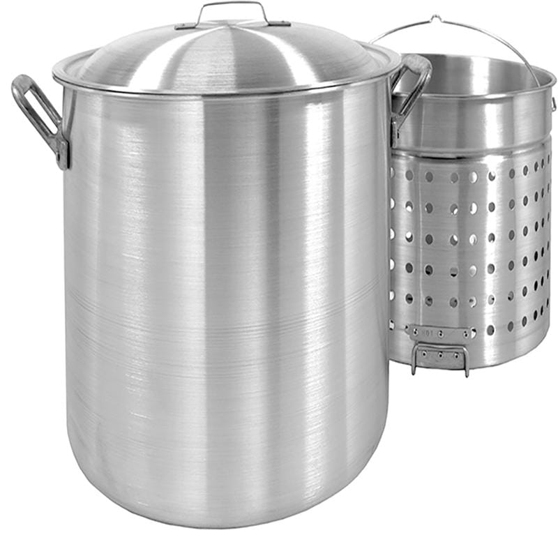 Bayou Classic 1000 Aluminum Grill Stockpot with Basket 100 qt 1 pk