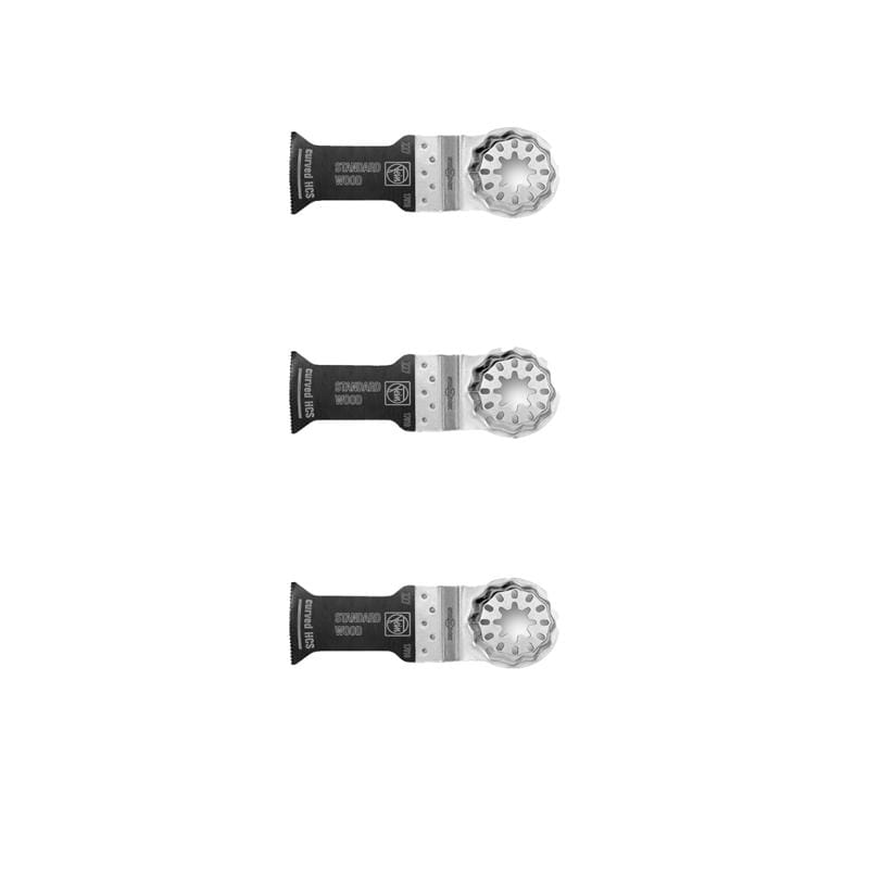 Fein 63502227270 2-1/8 in. L Steel Starlock Curved E-Cut Saw Blade Drywall 3 pk