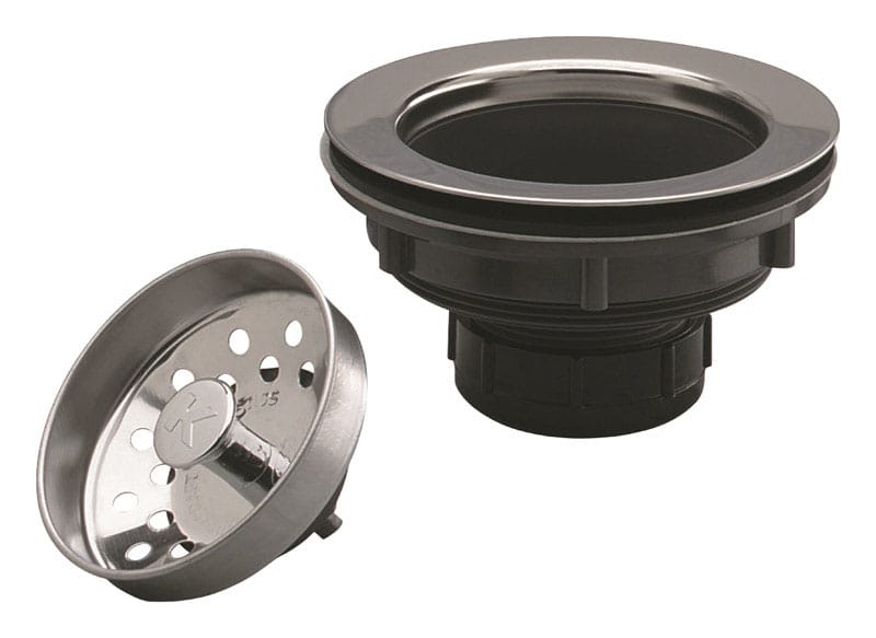 Plumb Pak PP66-5 Chrome Plastic/Stainless Steel Sink Strainer