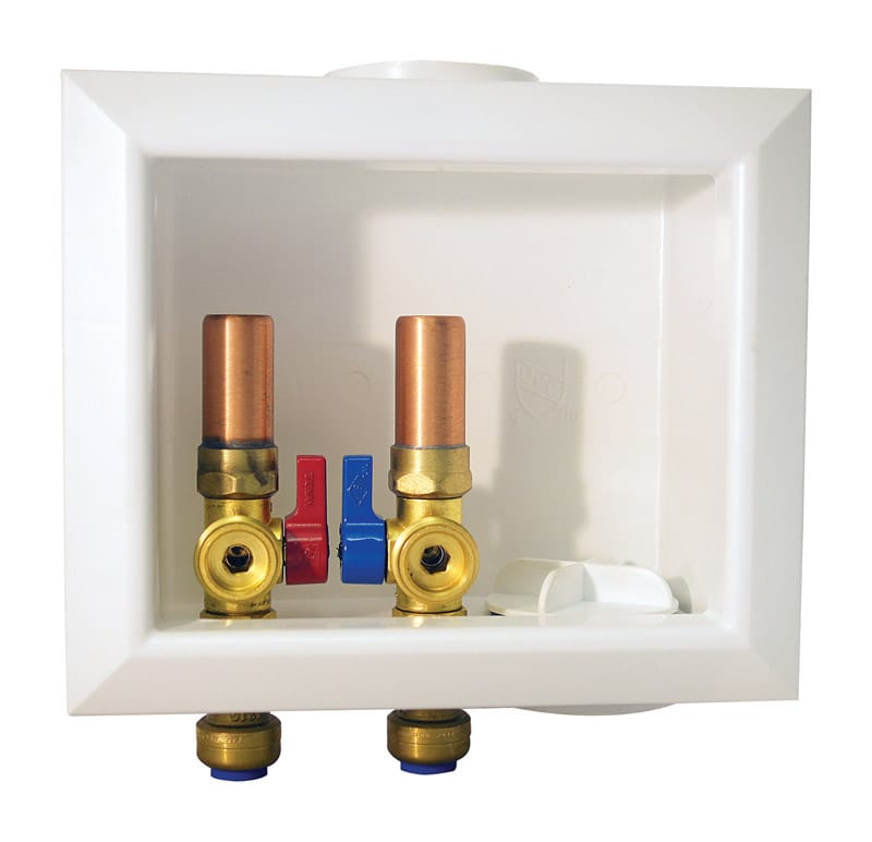 Tectite FSBBOXWMWH Washing Machine Outlet Box with Hammer Arrestor