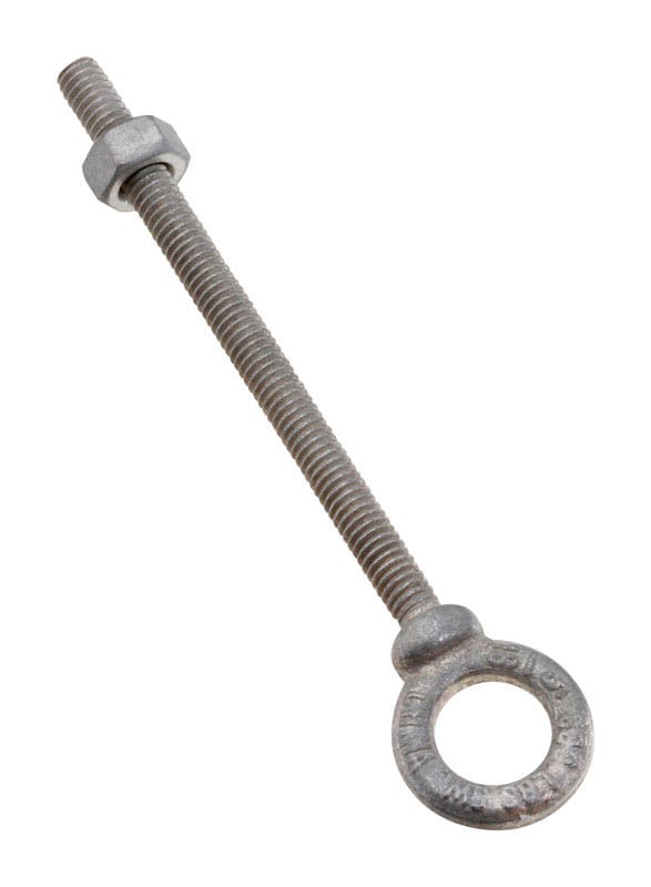 National Hardware N245-118 5/16 in. X 4-1/4 in. L Galvanized Forged Steel Eyebolt Nut Included