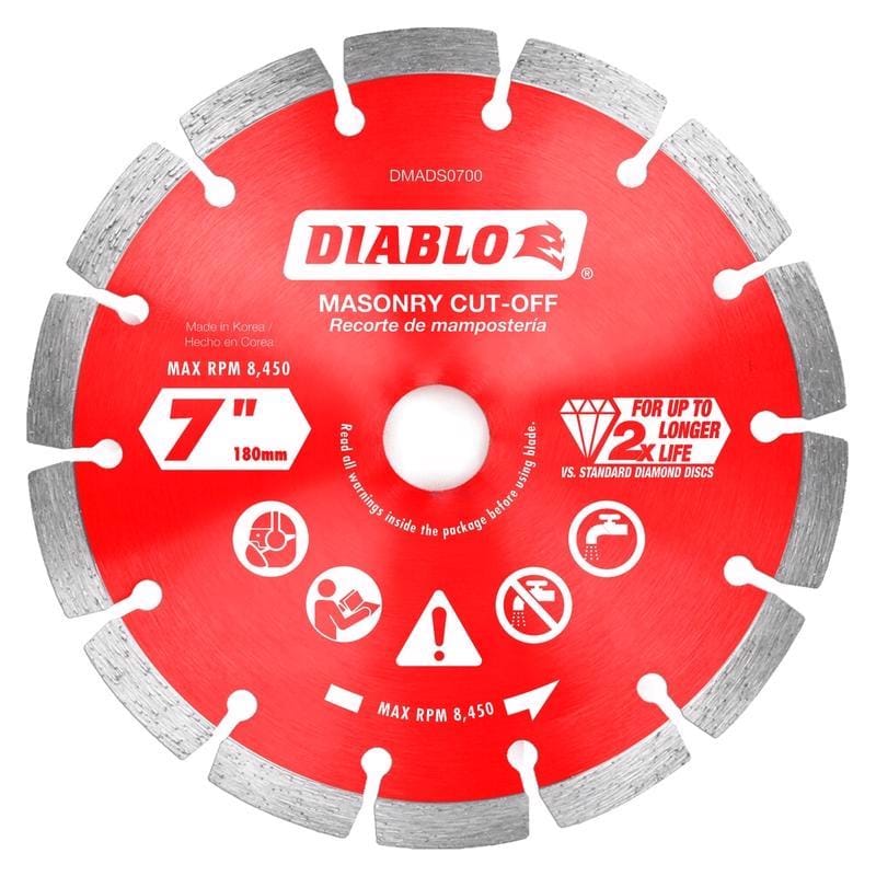 Diablo DMADS0700 Masnry Disc Dmnd Seg 7"