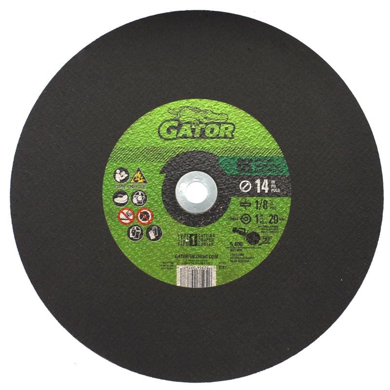 Gator 9767 14 in. D X 1 in. X 1/8 in. thick Aluminum Oxide/Silicon Carbide Type 1 Masonry Cutting Wheel 1