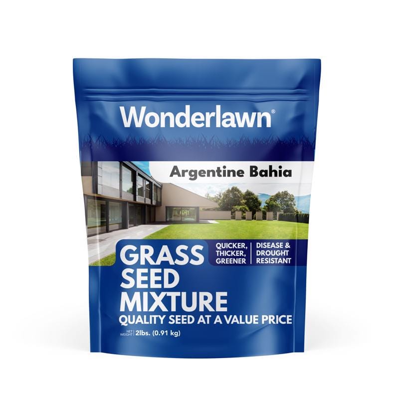 Barenbrug AB2ACE00 Wonderlawn Bahia Grass Full Sun/Light Shade Grass Seed 2 lb