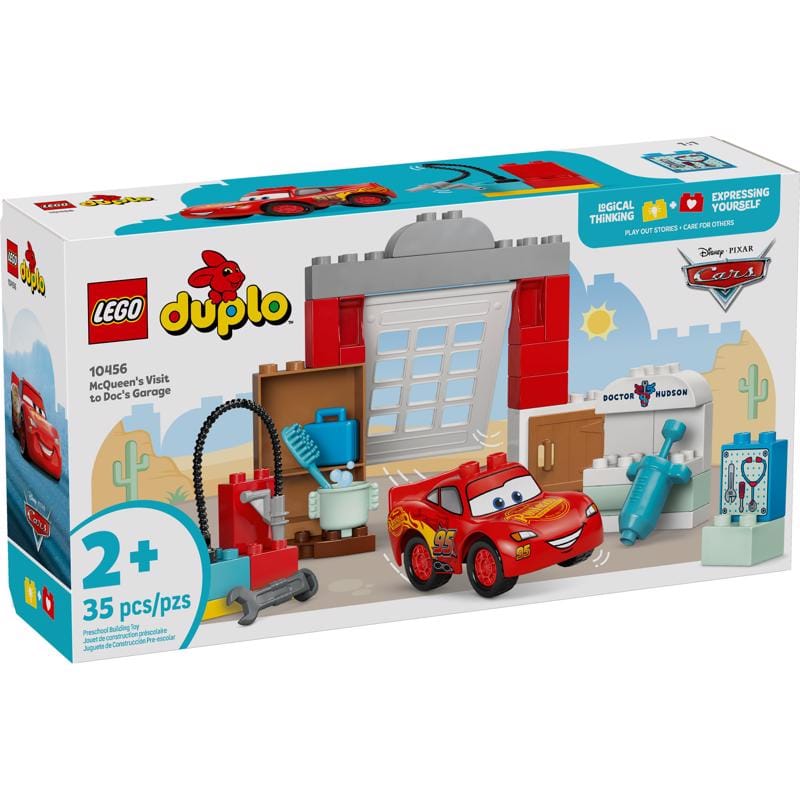 Lego 10456 Duplo Mcqueen's Visit to Doc's Garage Building Set Multi 35 pc