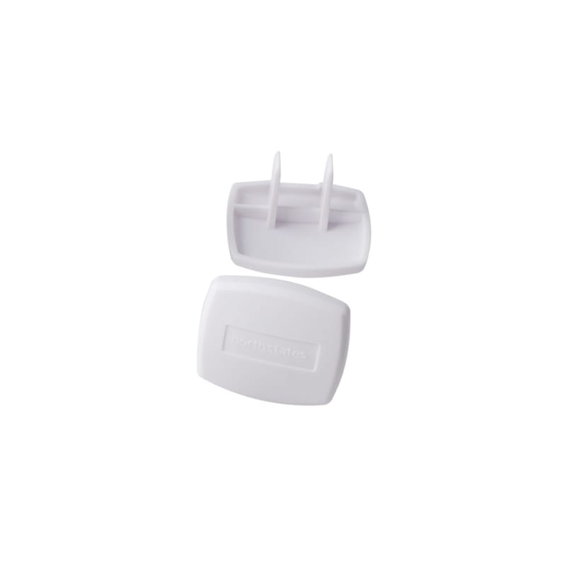 North States 6142 Toddleroo White Plastic Plug Protectors 36 pk