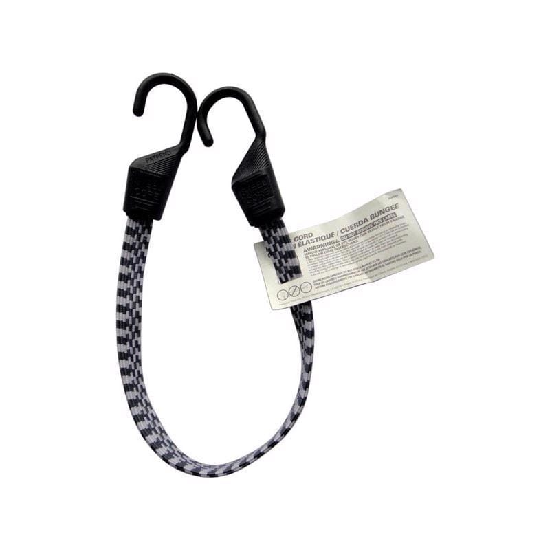 Keeper 06107 Black/White Flat Bungee Cord 24 in. L X 0.14 in. 1 pk