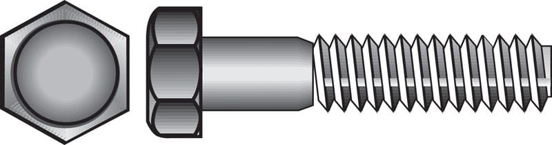 Hillman 190420 5/8 in. D X 3-1/2 in. L Zinc Plated Steel Hex Bolt 25 pk