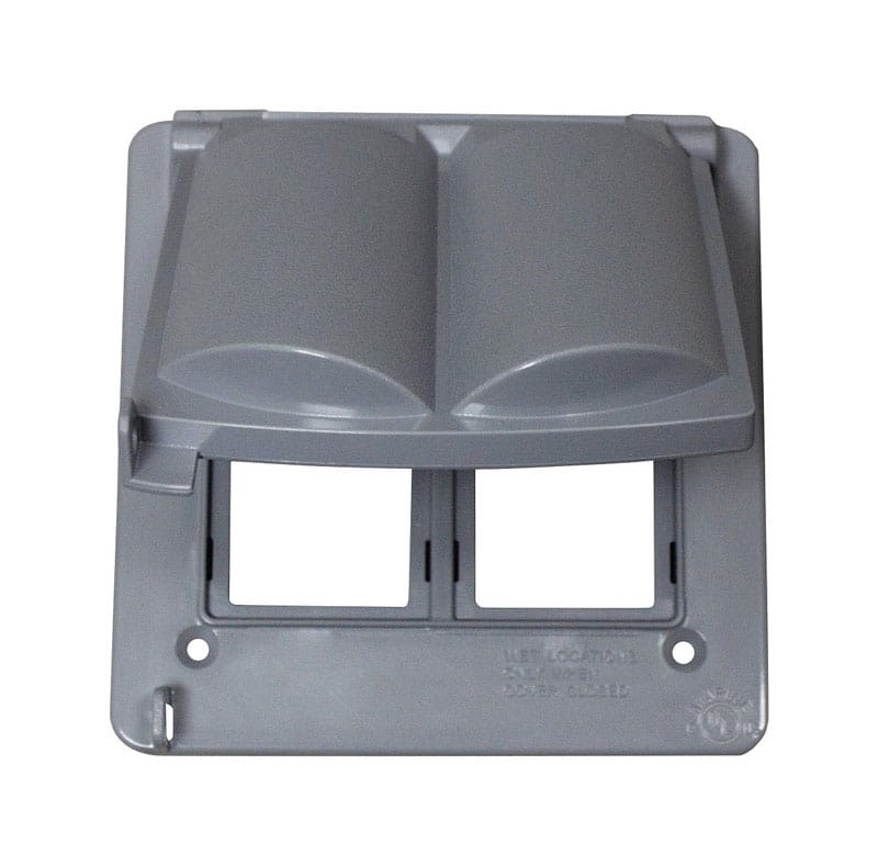 Sigma Engineered Solutions 14180 Square Plastic 2 gang 4.76 in. H X 3.01 in. W Multi-Use Cover