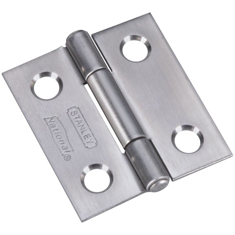National Hardware N348-979 1-1/2 in. L Stainless Steel Door Hinge 2 pk