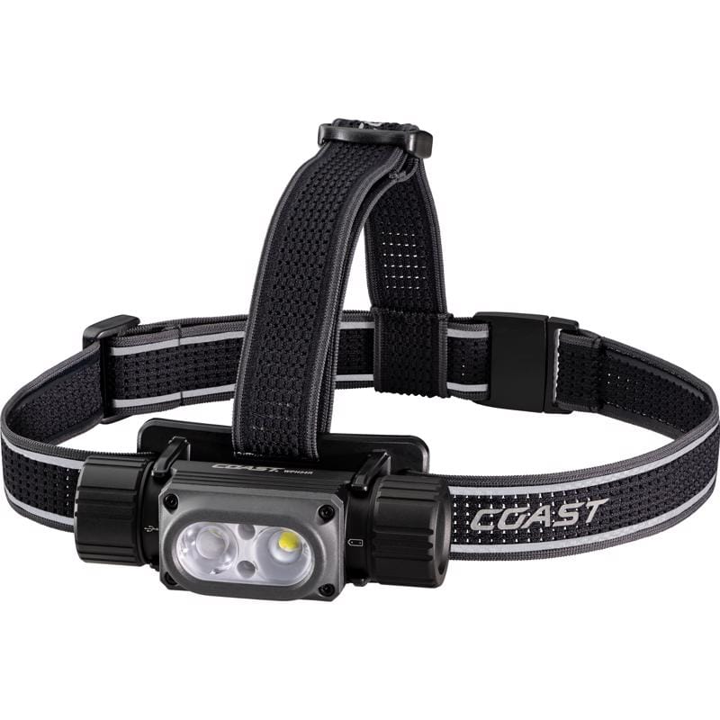 Coast 30742 WPH34R 2000 lm Black/Gray LED Rechargeable Head Lamp