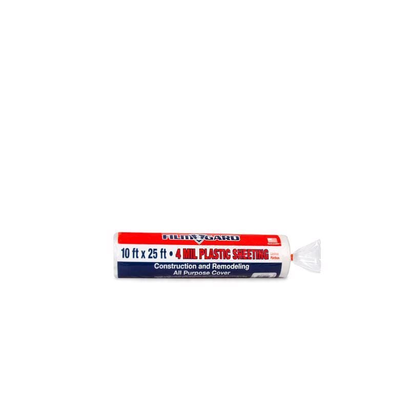 Film-Gard 626170 Plastic Sheeting 4 mil X 10 ft. W X 25 ft. L Polyethylene Clear 1 pk
