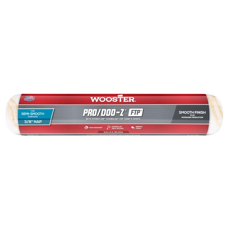 Wooster RR666-14 Pro/Doo-Z FTP Synthetic Blend 14 in. W X 3/8 in. Mini Paint Roller Cover 1 pk