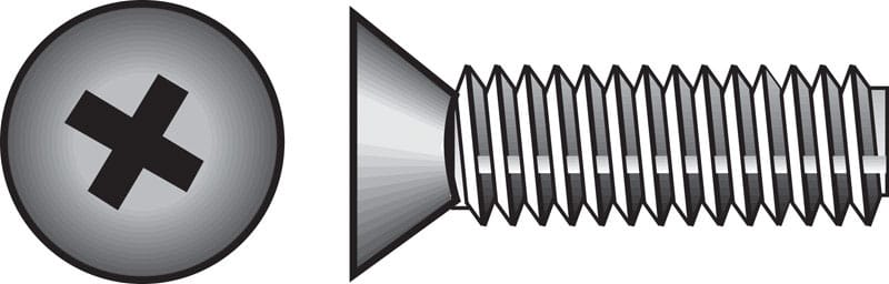 Hillman 0825486 No. 8-32 Ga. X 2 in. L Phillips Flat Head Stainless Steel Machine Screws 100 pk